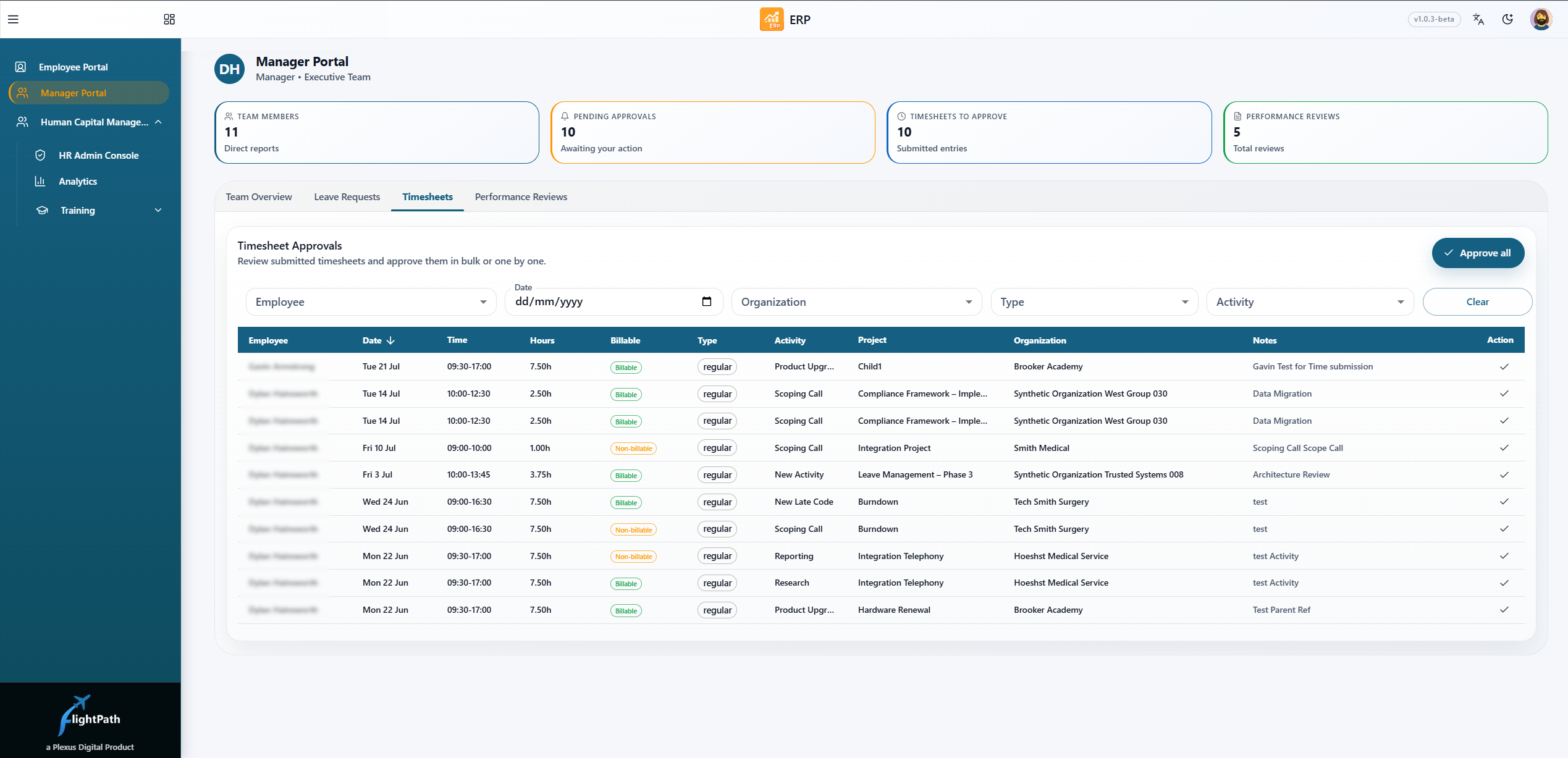 Manager Portal